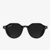 D.Franklin Ultra Light S Round Black / Black|Damen Runde Sonnenbrillen|Polarisierte Sonnenbrillen