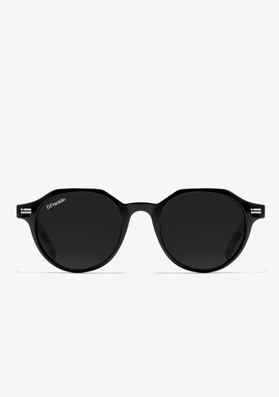 D.Franklin Ultra Light S Round Black / Black|Damen Runde Sonnenbrillen|Polarisierte Sonnenbrillen