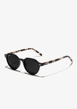 D.Franklin Ultra Light S Round Black / Black|Damen Runde Sonnenbrillen|Polarisierte Sonnenbrillen