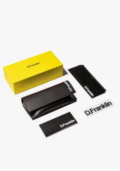 D.Franklin Ultra Light S Round Black / Black|Damen Runde Sonnenbrillen|Polarisierte Sonnenbrillen