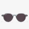 D.Franklin Ultra Light S Round Crystal Grey / Black|Damen Runde Sonnenbrillen|Polarisierte Sonnenbrillen