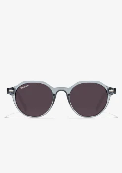 D.Franklin Ultra Light S Round Crystal Grey / Black|Damen Runde Sonnenbrillen|Polarisierte Sonnenbrillen