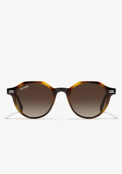 D.Franklin Ultra Light S Round Havana / Brown|Damen Runde Sonnenbrillen|Polarisierte Sonnenbrillen