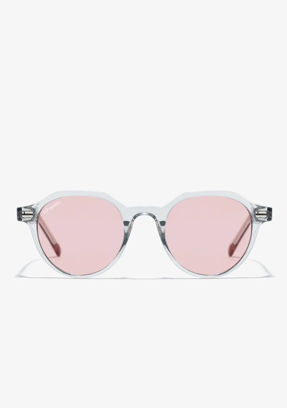 D.Franklin Ultra Light S Round Trans / Trans Red|Damen Runde Sonnenbrillen|Runde Sonnenbrillen