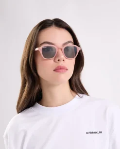 D.Franklin Ultra Light S Square Matte Pink / Smoke Black|Damen Polarisierte Sonnenbrillen|Polarisierte Sonnenbrillen