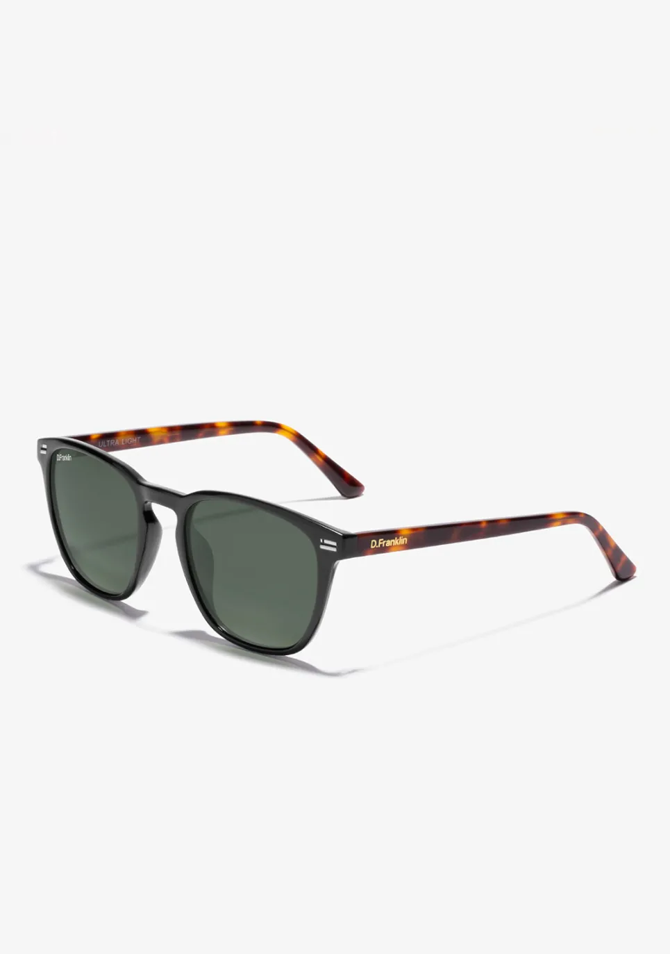 D.Franklin Ultra Light SQ High Black / G15|Damen Eckige Sonnenbrillen|Polarisierte Sonnenbrillen
