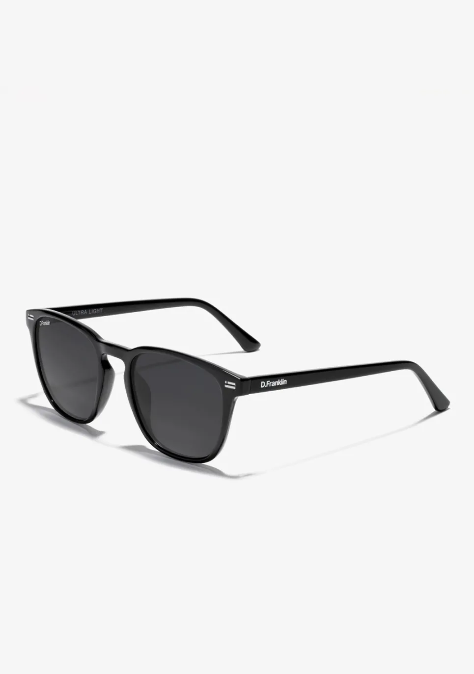 D.Franklin Ultra Light SQ High Black / Black|Damen Eckige Sonnenbrillen|Polarisierte Sonnenbrillen