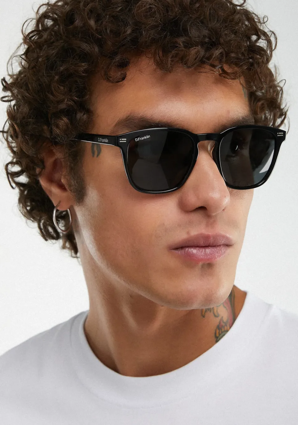 D.Franklin Ultra Light SQ High Black / Black|Damen Eckige Sonnenbrillen|Polarisierte Sonnenbrillen