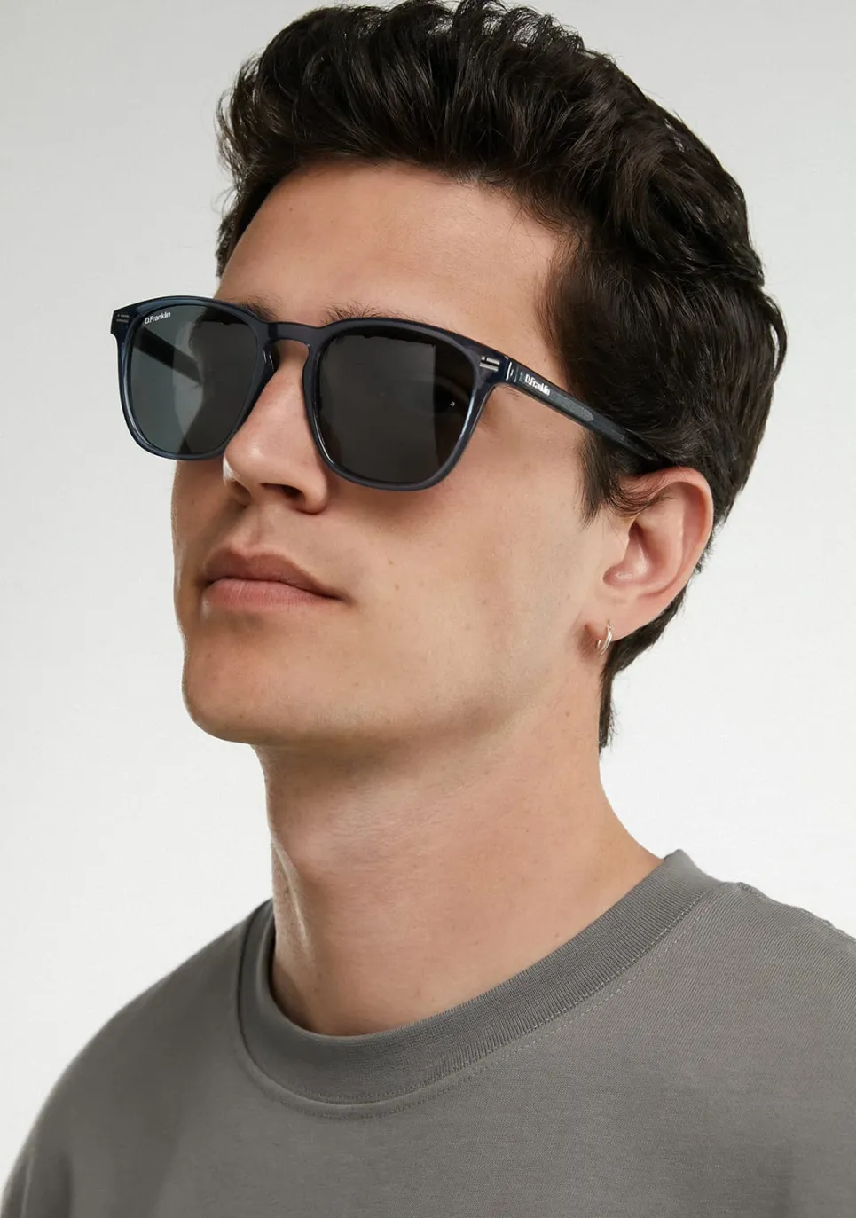 D.Franklin Ultra Light SQ High Navy / Black|Damen Eckige Sonnenbrillen|Polarisierte Sonnenbrillen