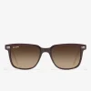 D.Franklin Ultra Light SQ Low Brown / Grad Brown|Damen Eckige Sonnenbrillen|Polarisierte Sonnenbrillen