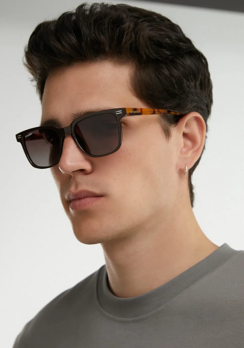 D.Franklin Ultra Light SQ Low Brown / Grad Brown|Damen Eckige Sonnenbrillen|Polarisierte Sonnenbrillen