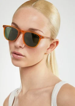 D.Franklin Ultra Light SQ Med Amber / G15|Damen Eckige Sonnenbrillen|Polarisierte Sonnenbrillen