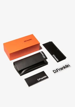 D.Franklin Ultra Light SQ Med Black / Grad Black|Damen Eckige Sonnenbrillen|Polarisierte Sonnenbrillen