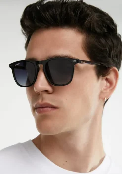 D.Franklin Ultra Light SQ Med Black / Grad Black|Damen Eckige Sonnenbrillen|Polarisierte Sonnenbrillen