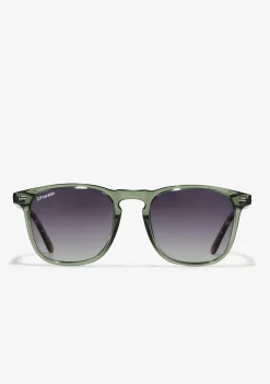 D.Franklin Ultra Light SQ Med Crystal Green / Grad Smoke|Damen Eckige Sonnenbrillen|Polarisierte Sonnenbrillen