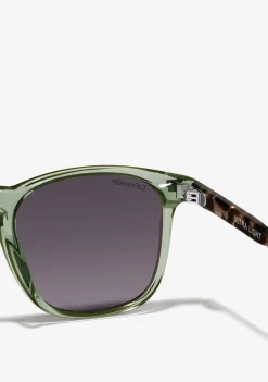 D.Franklin Ultra Light SQ Med Crystal Green / Grad Smoke|Damen Eckige Sonnenbrillen|Polarisierte Sonnenbrillen