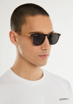 D.Franklin Ultra Light SQ Med Tortoise / Smoke|Damen Eckige Sonnenbrillen|Polarisierte Sonnenbrillen