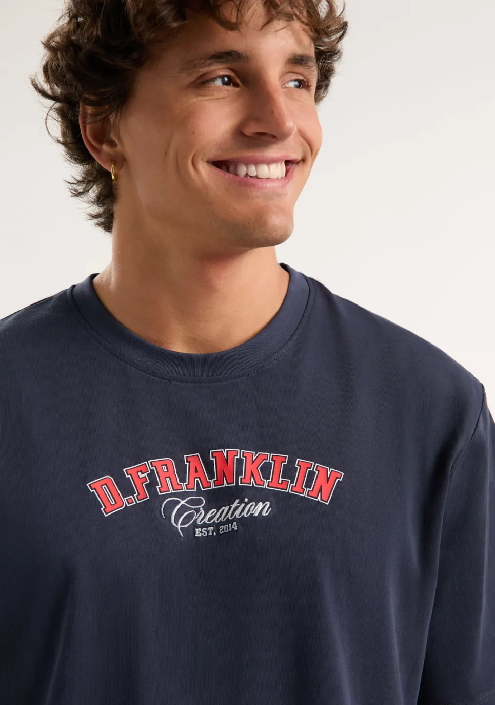 D.Franklin Varsity Est 2024 T-Shirt Navy|Damen T-Shirts|T-Shirts