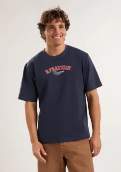 D.Franklin Varsity Est 2024 T-Shirt Navy|Damen T-Shirts|T-Shirts