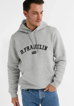 D.Franklin Varsity Hoodie Grey / Black|Damen Sweatshirts|Sweatshirts