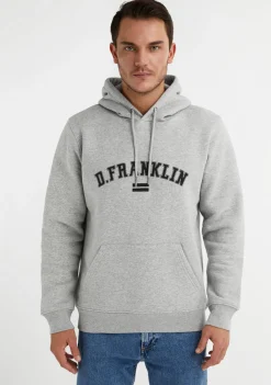 D.Franklin Varsity Hoodie Grey / Black|Damen Sweatshirts|Sweatshirts