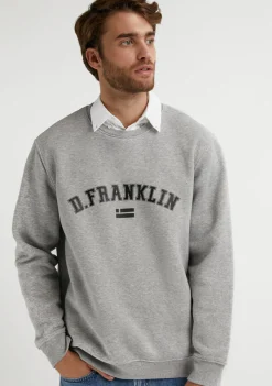 D.Franklin Varsity Sweatshirt Grey / Black|Herren Sweatshirts