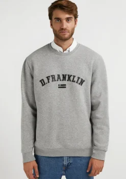 D.Franklin Varsity Sweatshirt Grey / Black|Herren Sweatshirts