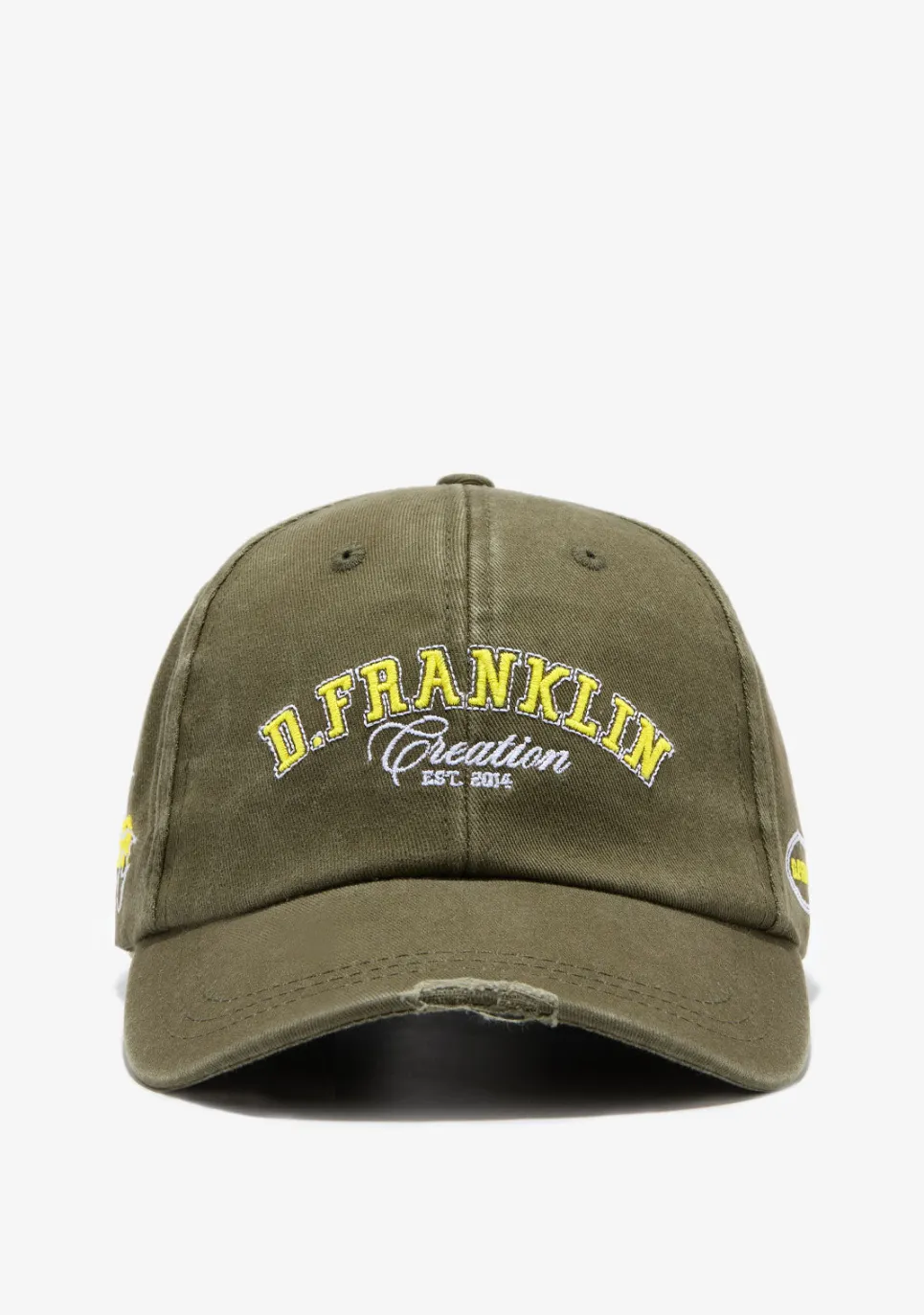 D.Franklin Varsity Washed Cap Army Green|Damen Kappen|Kappen
