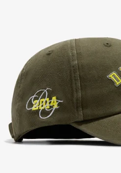 D.Franklin Varsity Washed Cap Army Green|Damen Kappen|Kappen