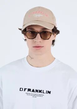 D.Franklin Varsity Washed Cap Sand|Damen Kappen|Kappen