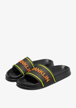D.Franklin Venice Slide Black / Orange|Herren Sandalen