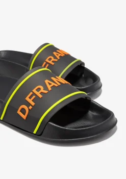 D.Franklin Venice Slide Black / Orange|Herren Sandalen