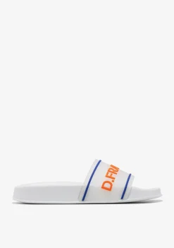 D.Franklin Venice Slide White / Orange|Herren Sandalen