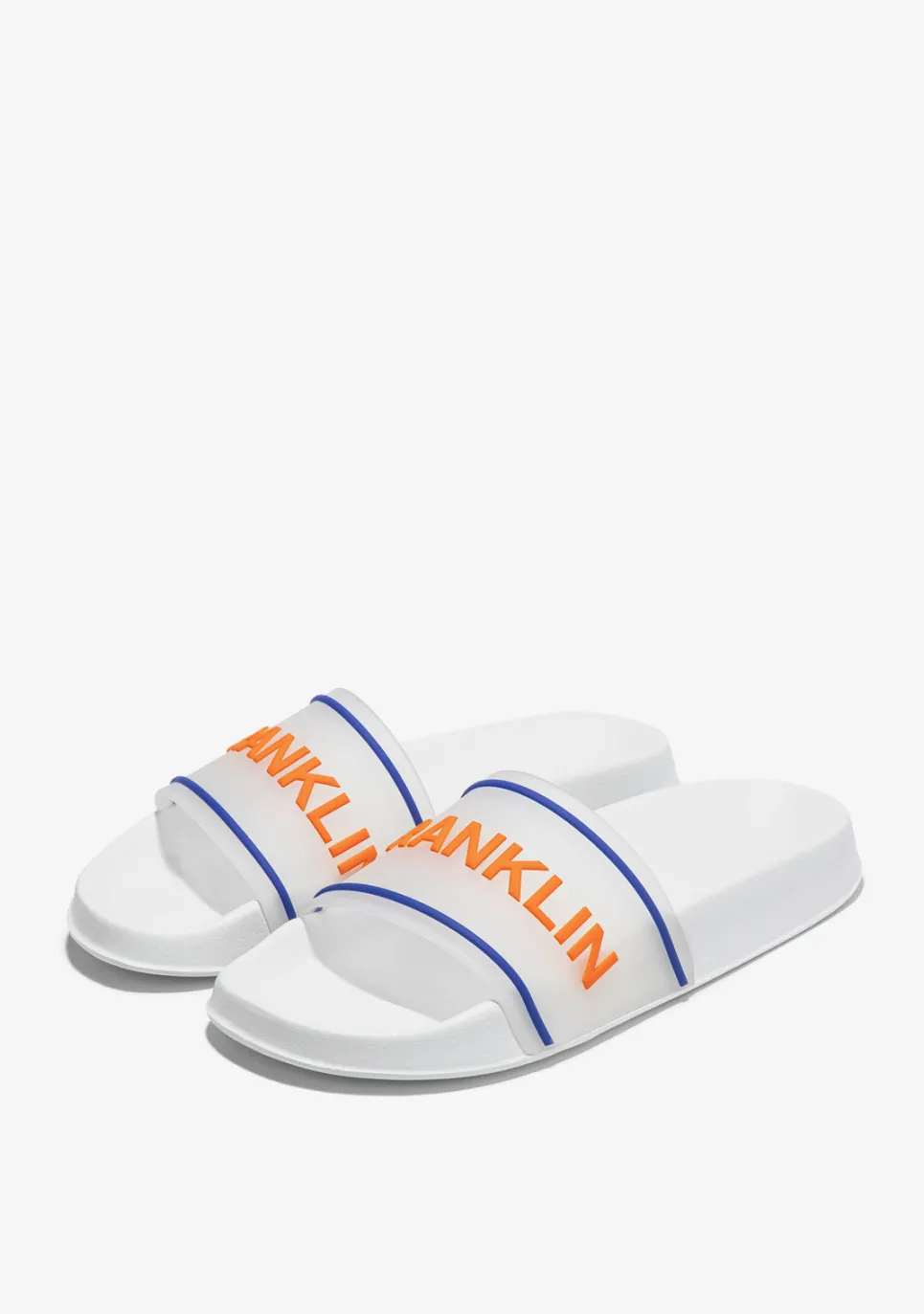 D.Franklin Venice Slide White / Orange|Herren Sandalen