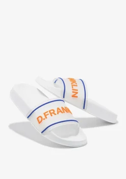 D.Franklin Venice Slide White / Orange|Herren Sandalen