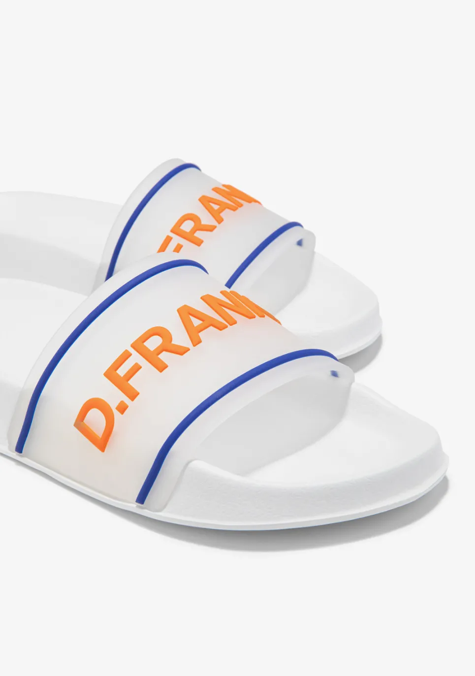 D.Franklin Venice Slide White / Orange|Herren Sandalen