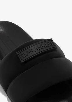 D.Franklin Venice Slides Black|Damen Sandalen