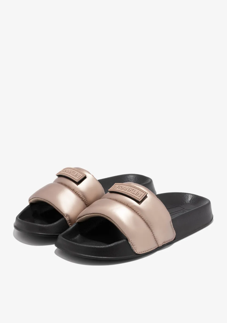 D.Franklin Venice Slides Gold|Damen Sandalen