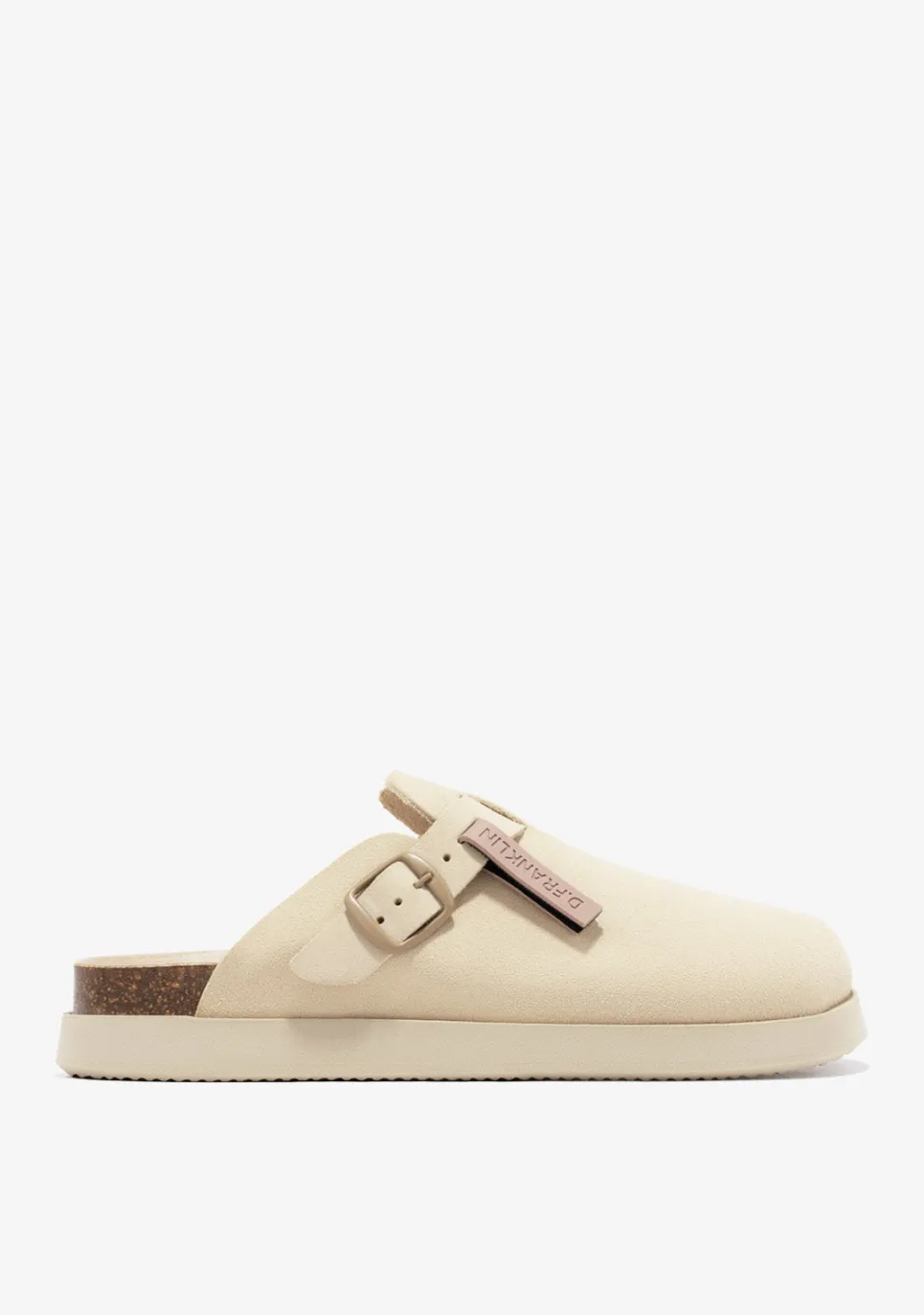 D.Franklin Vibe Clog Buckle Beige|Damen Sandalen