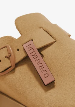 D.Franklin Vibe Clog Buckle Tan|Damen Sandalen