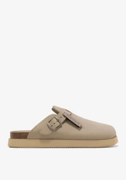 D.Franklin Vibe Clog Buckle Taupe|Damen Sandalen