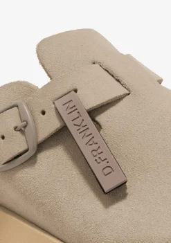 D.Franklin Vibe Clog Buckle Taupe|Damen Sandalen