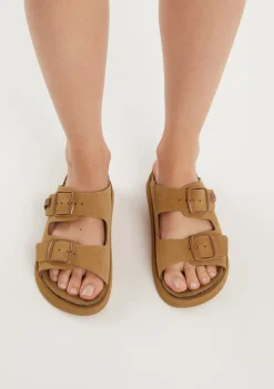 D.Franklin Vibe Sandals Buckle Tan|Damen Sandalen