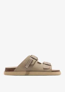D.Franklin Vibe Sandals Buckle Taupe|Damen Sandalen|Sandalen