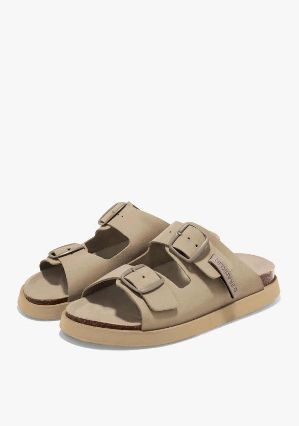 D.Franklin Vibe Sandals Buckle Taupe|Damen Sandalen|Sandalen