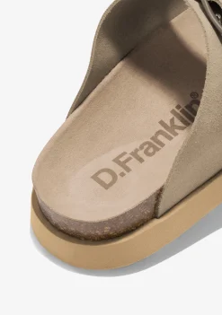 D.Franklin Vibe Sandals Buckle Taupe|Damen Sandalen|Sandalen