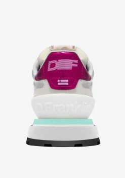 D.Franklin Vibla Zig Patch Silver|Damen Sneakers