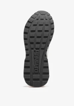 D.Franklin Vibla Zig Patch Silver|Damen Sneakers