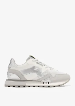 D.Franklin Vibla Zig Patch White / Silver|Damen Sneakers