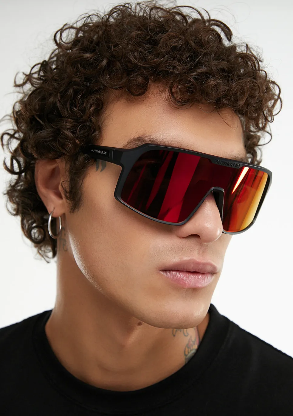 D.Franklin Wind Black / Red|Damen Sport-Sonnenbrillen|Sport-Sonnenbrillen